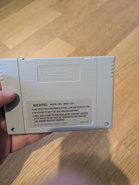 SNES game cartridge: Mario Paint