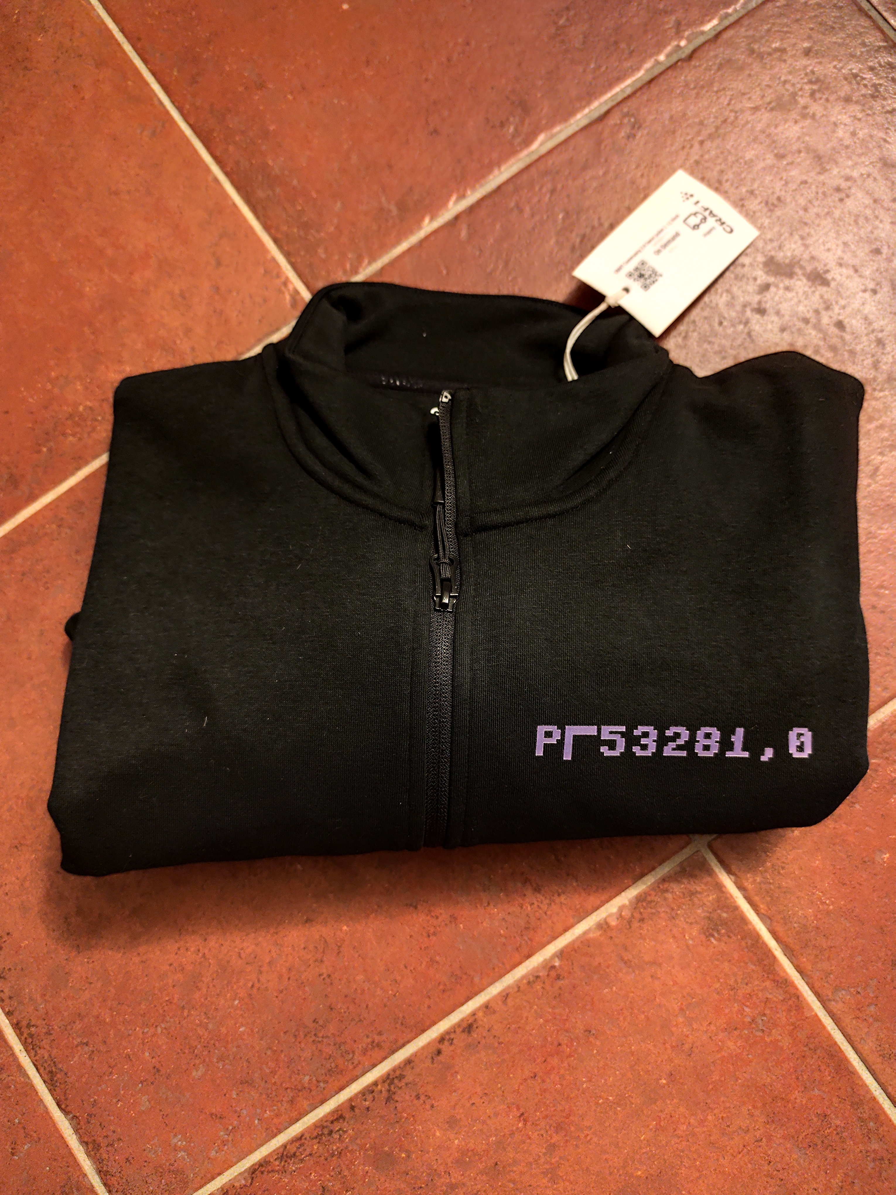 men's zip-up sweatshirt without hood XL and XXL