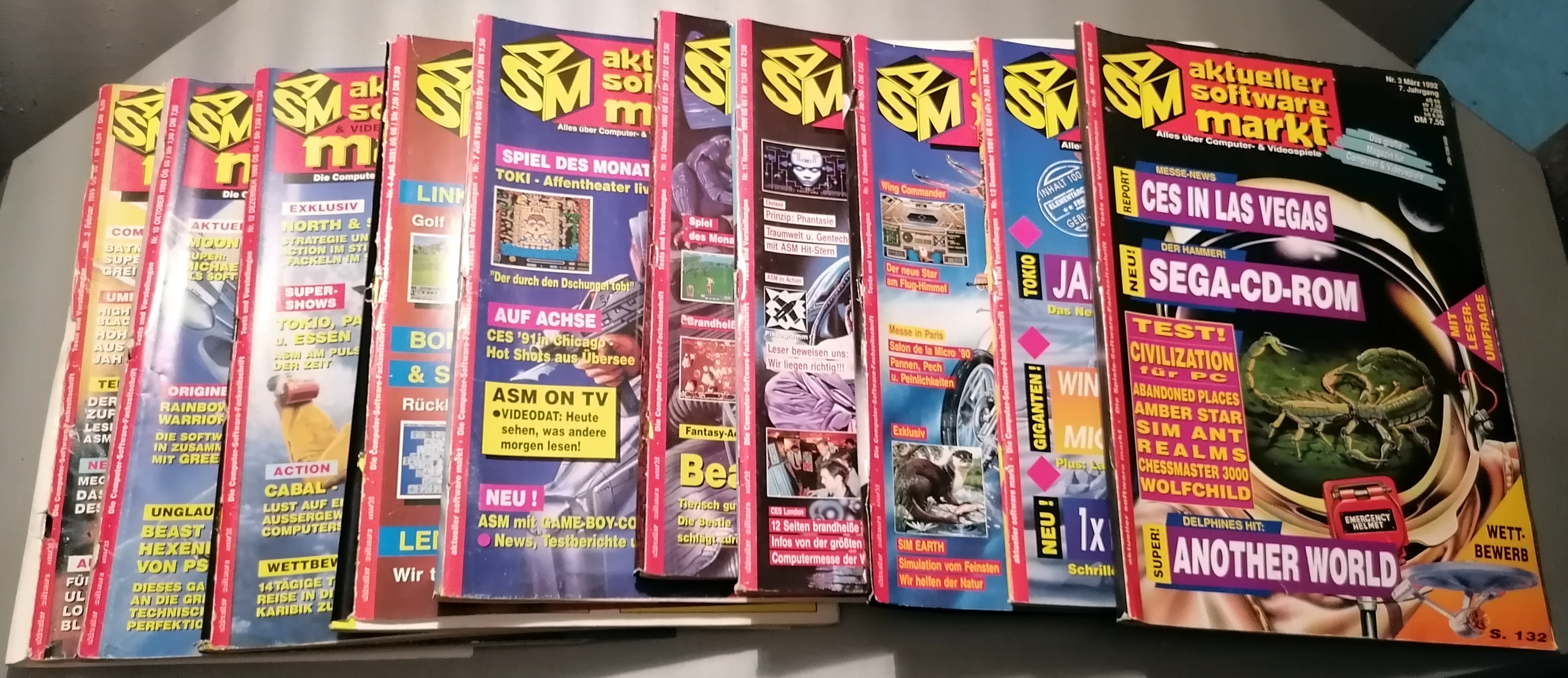 10x ASM (Aktueller Software Markt) Zeitschriften